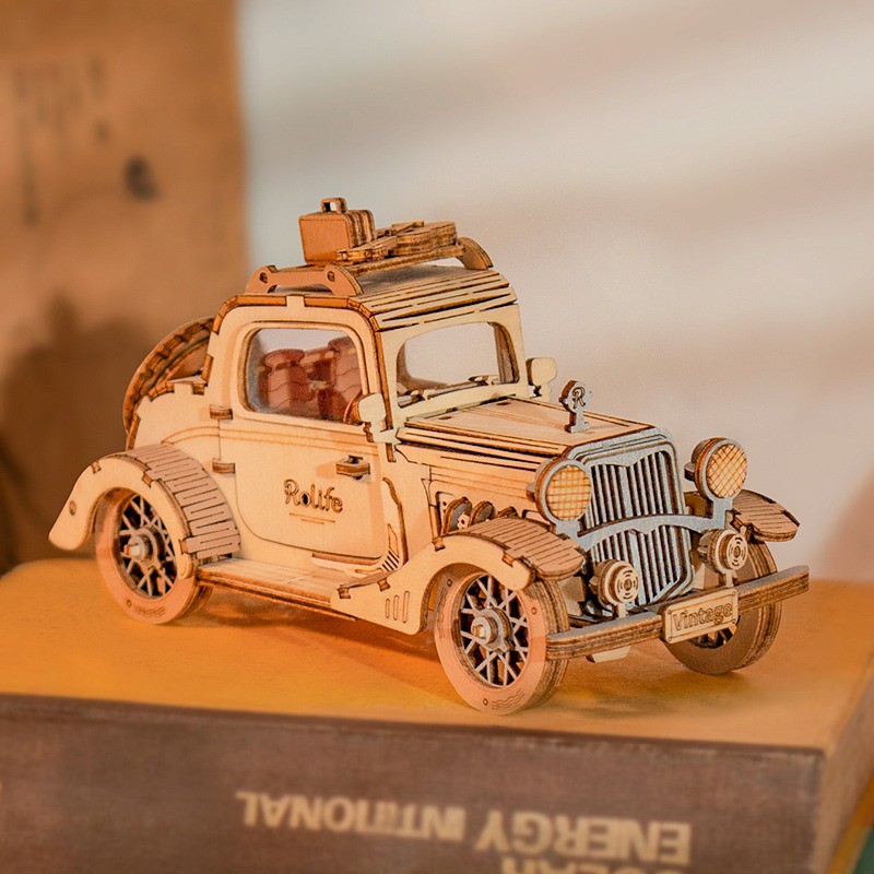 Vintage Car, Hout 3D puzzel, Rolife