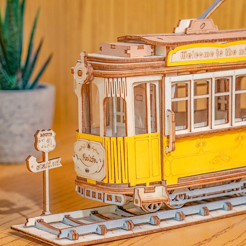 Tramcar, Hout 3D puzzel, Rolife