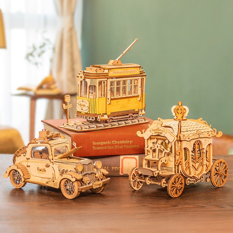 Tramcar, Hout 3D puzzel, Rolife
