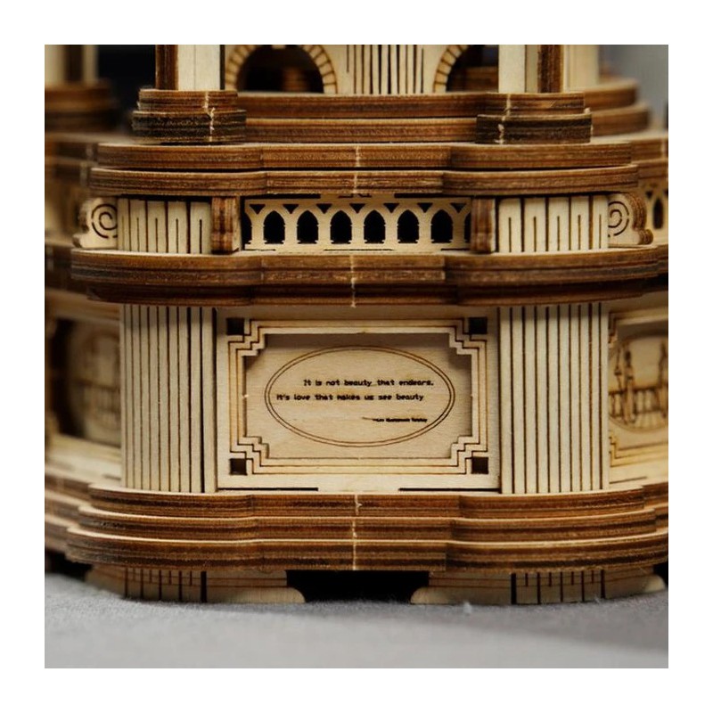 Muziekdoos Victorian Lantern, Hout 3D puzzel, Rokr