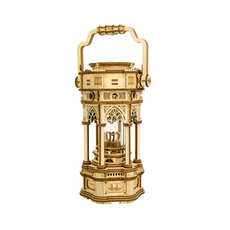 Muziekdoos Victorian Lantern, Hout 3D puzzel, Rokr