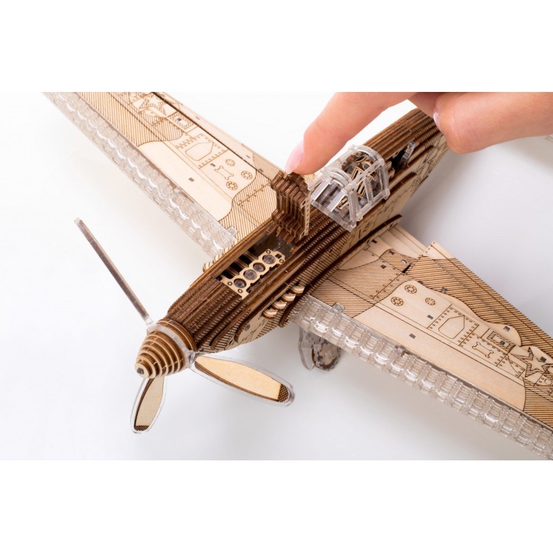 Speed Fighter, Hout 3D puzzel, Veter models