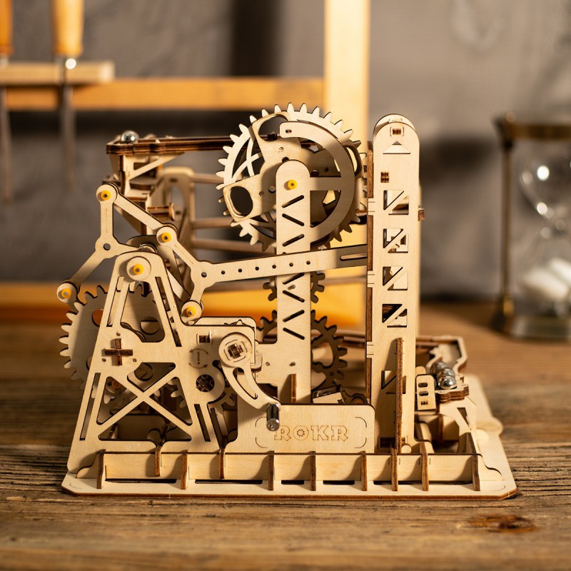 Knikkerbaan Marble Explorer, Hout 3D puzzel, Rokr