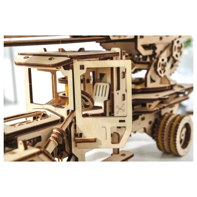 Brandweertruck met ladder, Hout 3D puzzel, Ugears