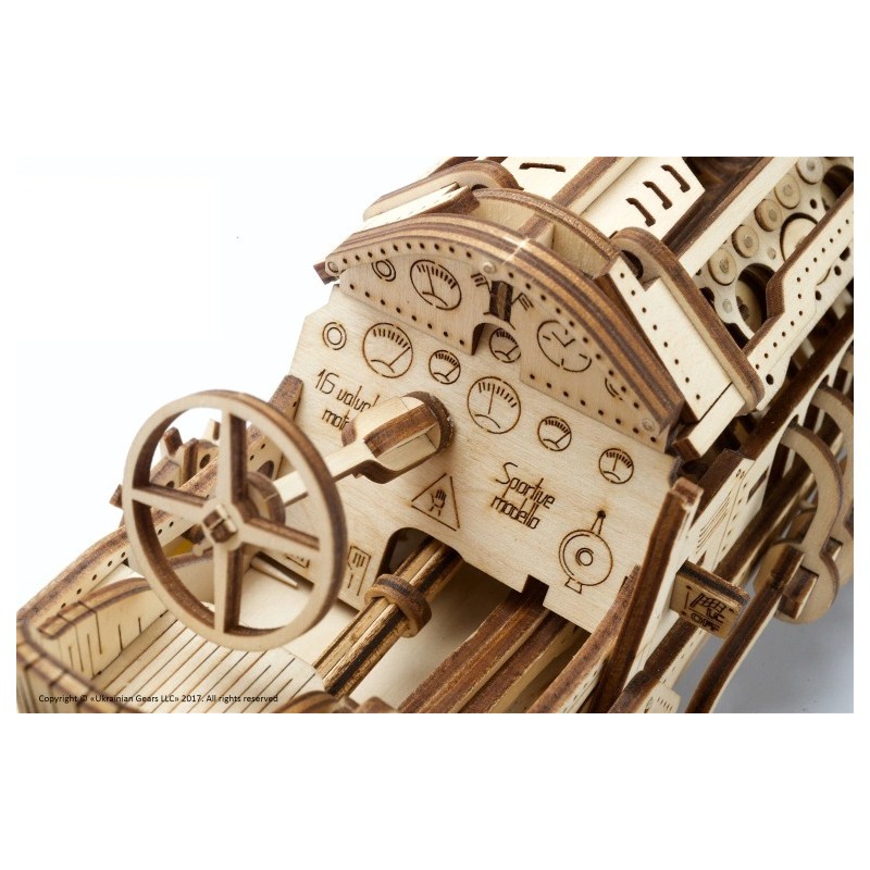 U-9 Grand Prix Auto, Hout 3D puzzel, Ugears