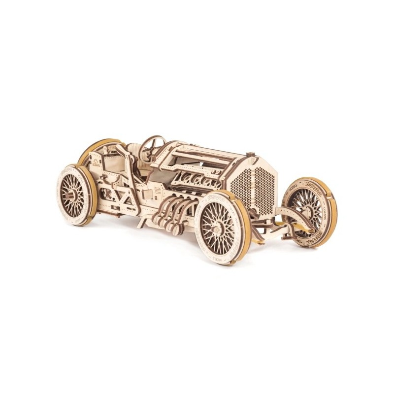 U-9 Grand Prix Auto, Hout 3D puzzel, Ugears