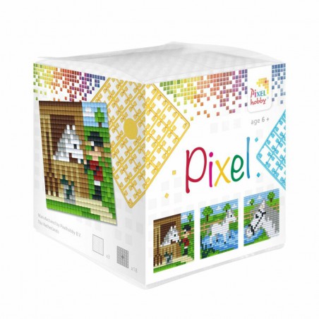 Pixel kubus - Paarden