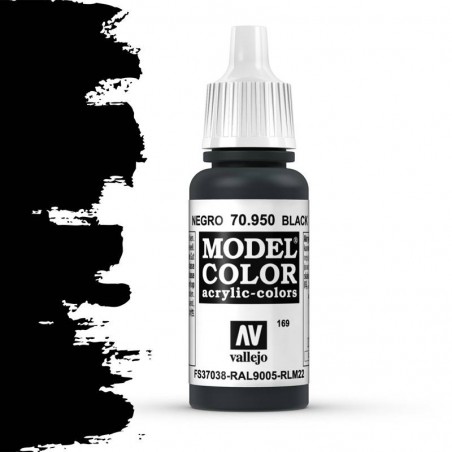 Vallejo Model Color Black -17ml - 70950