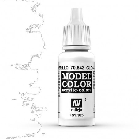 Vallejo Model Color Glossy White -17ml -70842