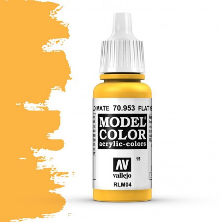 Vallejo Model Color Flat Yellow -17ml -70953