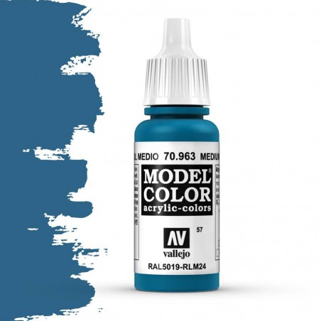 Vallejo Model Color Medium Blue -17ml -70963