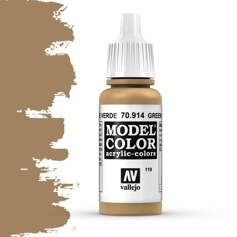 Vallejo, Model Color Green Ochre -17ml -70914