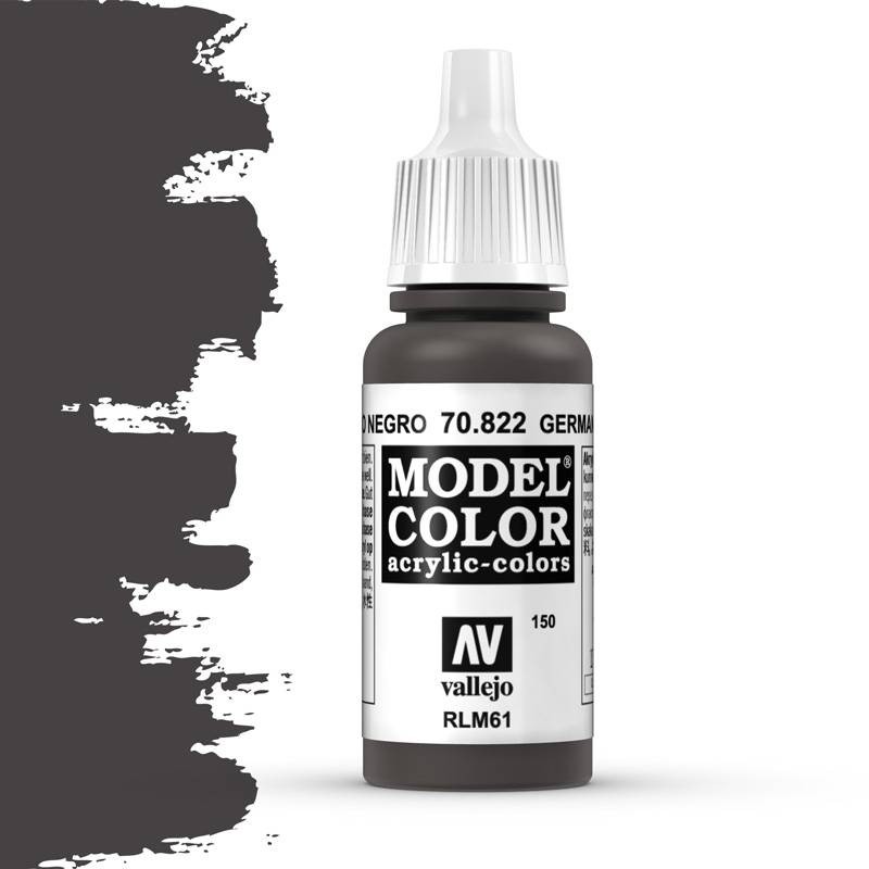 Vallejo, Model Color German Camouflage Black Brown -17ml -70822