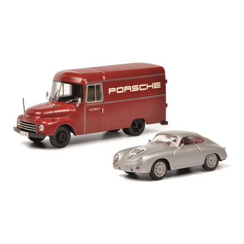 Opel Blitz + Porsche 356 Porsche 1:43 Schuco