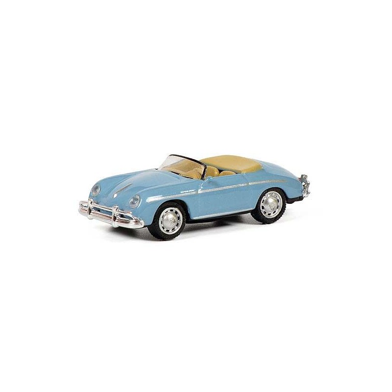 Porsche 356 A Speedster, blauw 1:87 Schuco