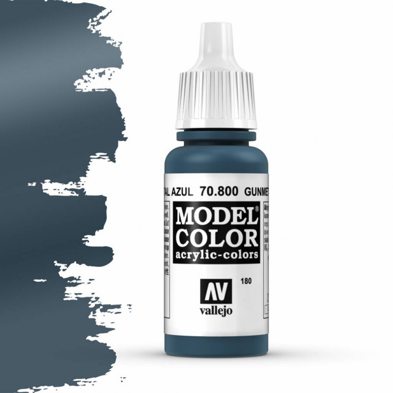 Vallejo, Model Color Gunmetal Blue - 17ml - 70800