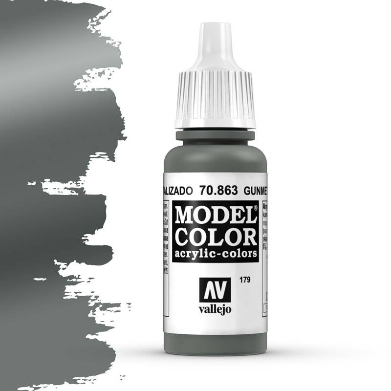 Vallejo, Model Color Gunmetal Grey -17ml -70863