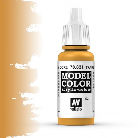 Vallejo Model Color Tan Glaze -17ml -70831