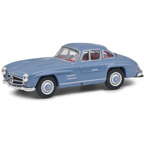 Mercedes Benz 300 SL, l.blauw 1:87 Schuco