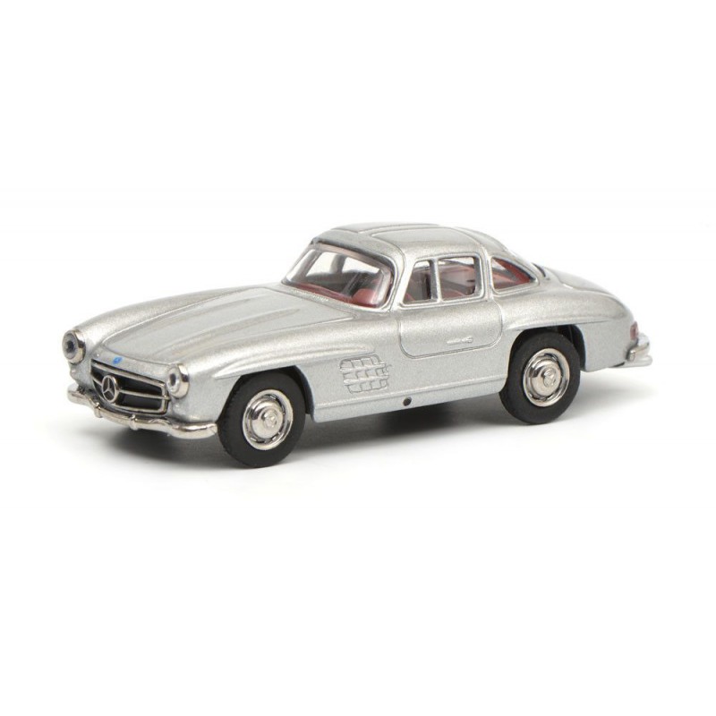 Mercedes Benz 300SL, zilver 1:87 Schuco
