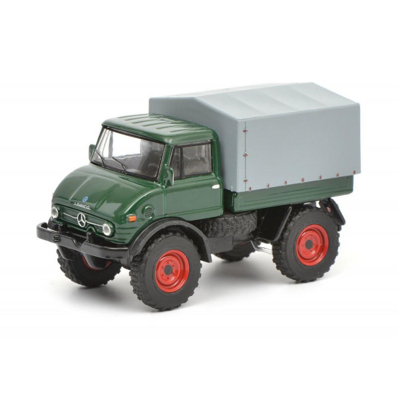 Mercedes Benz Unimog U406 groen 1:64  Schuco