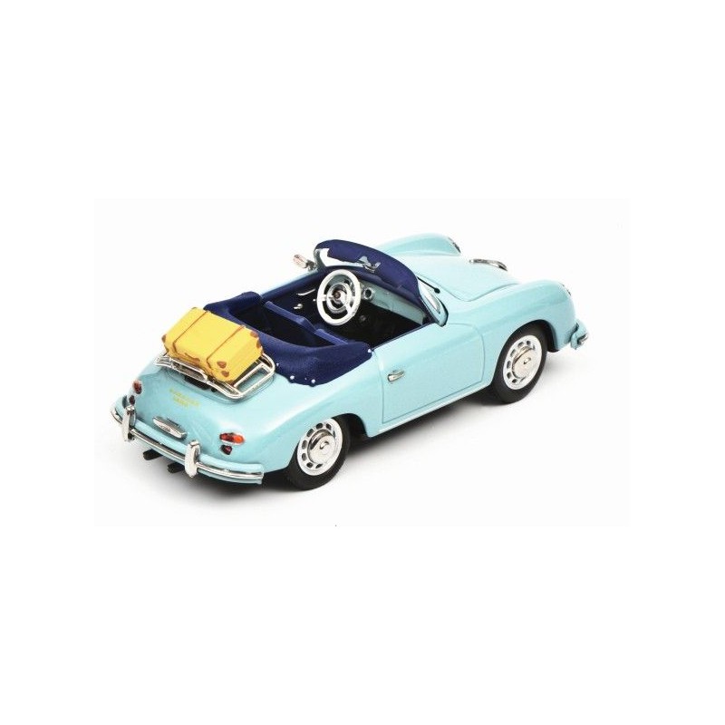 Porsche 356 A Cabrio, blauw  1:43 Schuco