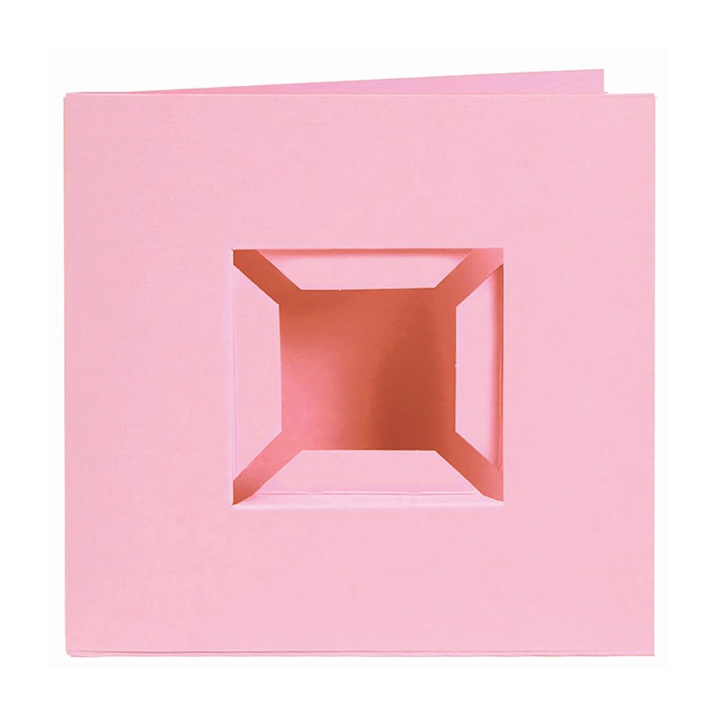 Pixel kaart - Dubbele ril voor basisplaatje - Roze