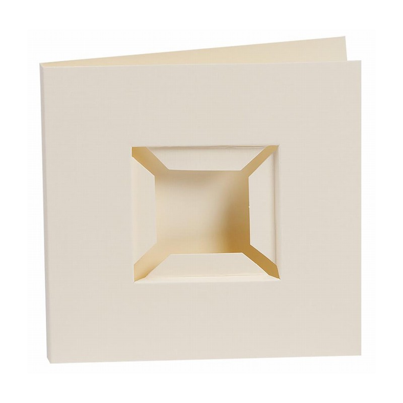 Pixel kaart - Dubbele ril voor basisplaatje - Crème