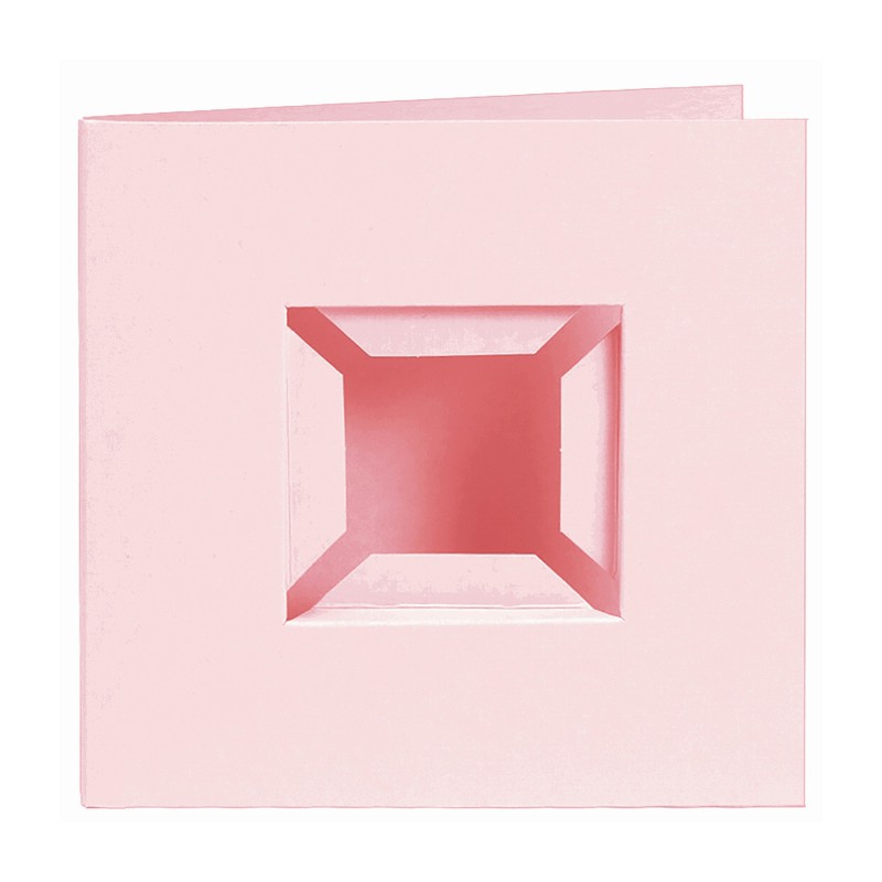 Pixel kaart - Dubbele ril voor basisplaatje - Licht roze