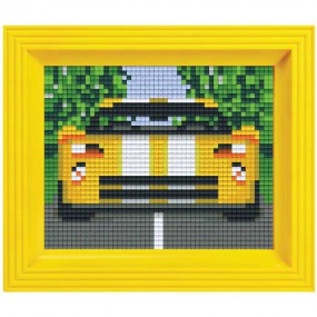 Pixel Hobby set - Gele raceauto