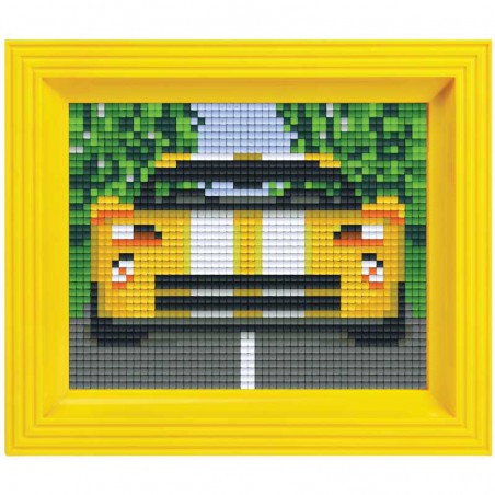 Pixel Hobby set - Gele raceauto