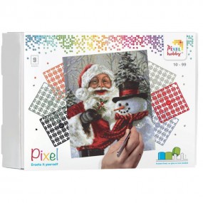 Kerstman en sneeuwpop - 9 basisplaten