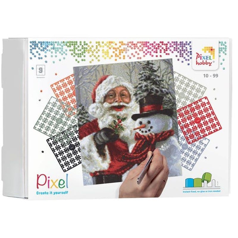 Kerstman en sneeuwpop - 9 basisplaten