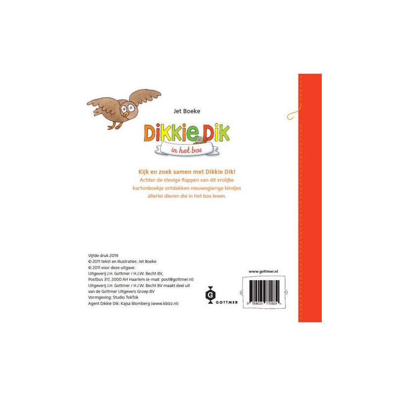 Dikkie Dik in het bos flapjesboek