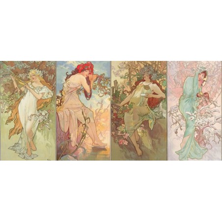 Jaargetijden- Alfons Mucha, D-Toys 1000stukjes