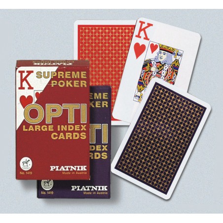 Poker Speelkaarten OPTI grote index Piatnik