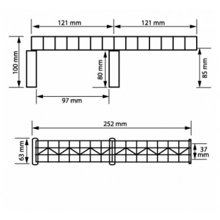 Auhagen H0 Uitbreiding van plaatmetalenbrug 11442