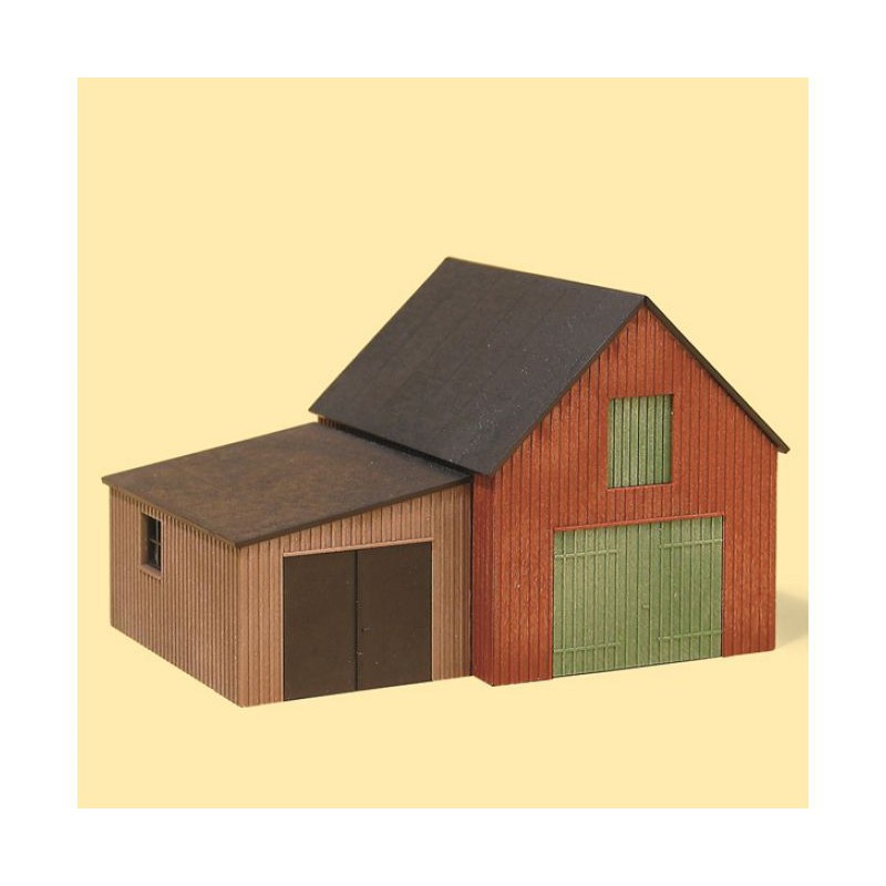 Auhagen H0 Berging met garage 11408