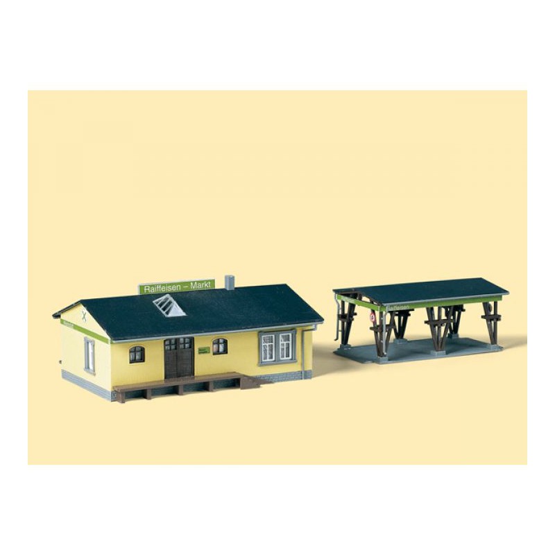 Auhagen H0 Landelijke commerciële faciliteit 11374