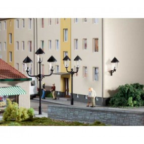 Auhagen H0 Park- en wandlantaarn dummies 42631