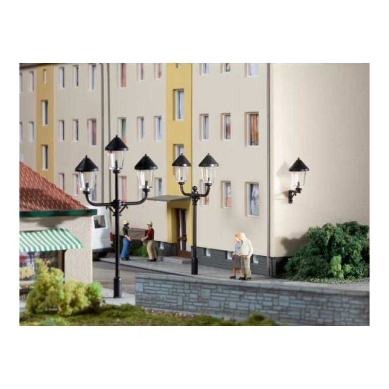 Auhagen H0 Park- en wandlantaarn dummies 42631