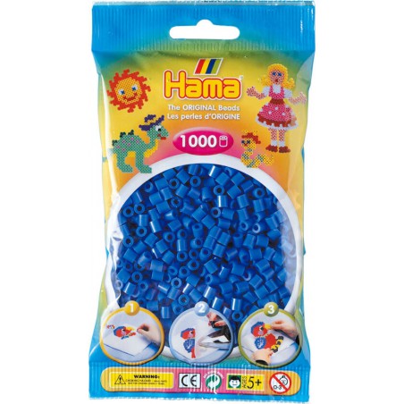Hama strijkkralen - 1000 stuks - Licht Blauw