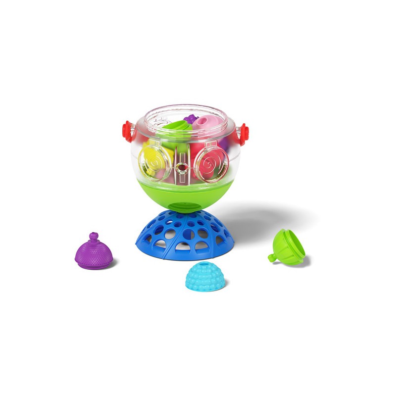 lalaboom Plonsbal en educatieve kralen 12 stuks