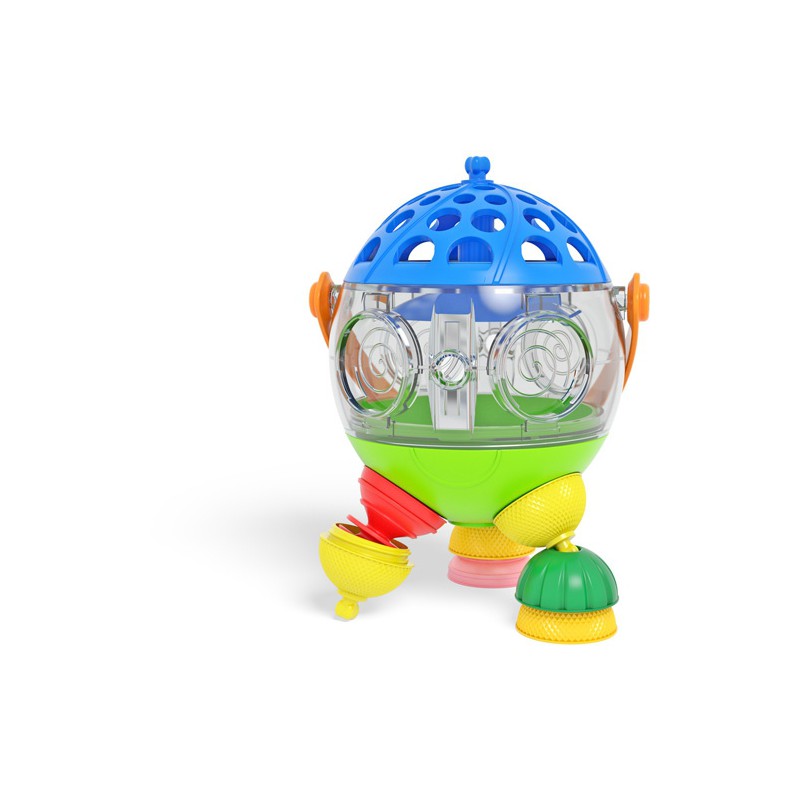 lalaboom Plonsbal en educatieve kralen 12 stuks