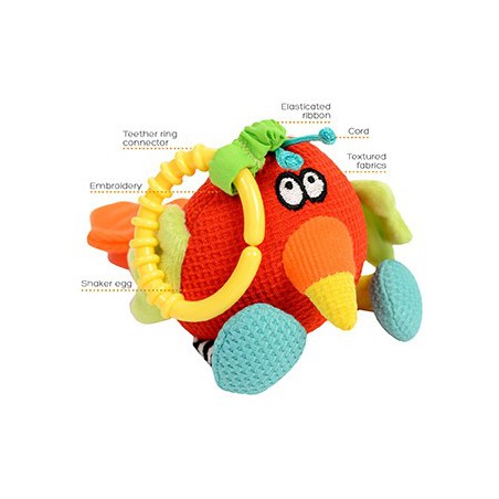 Dolce toys - Rammelaar papegaai