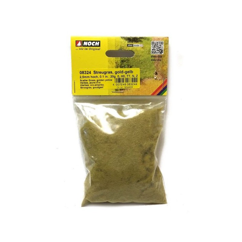 08324, Strooigras goudgeel, 2,5 mm, zak 20 g, Noch