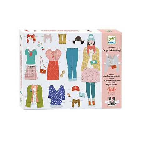 Djeco - Aankleden - De grote verkleedpartij met papieren pop