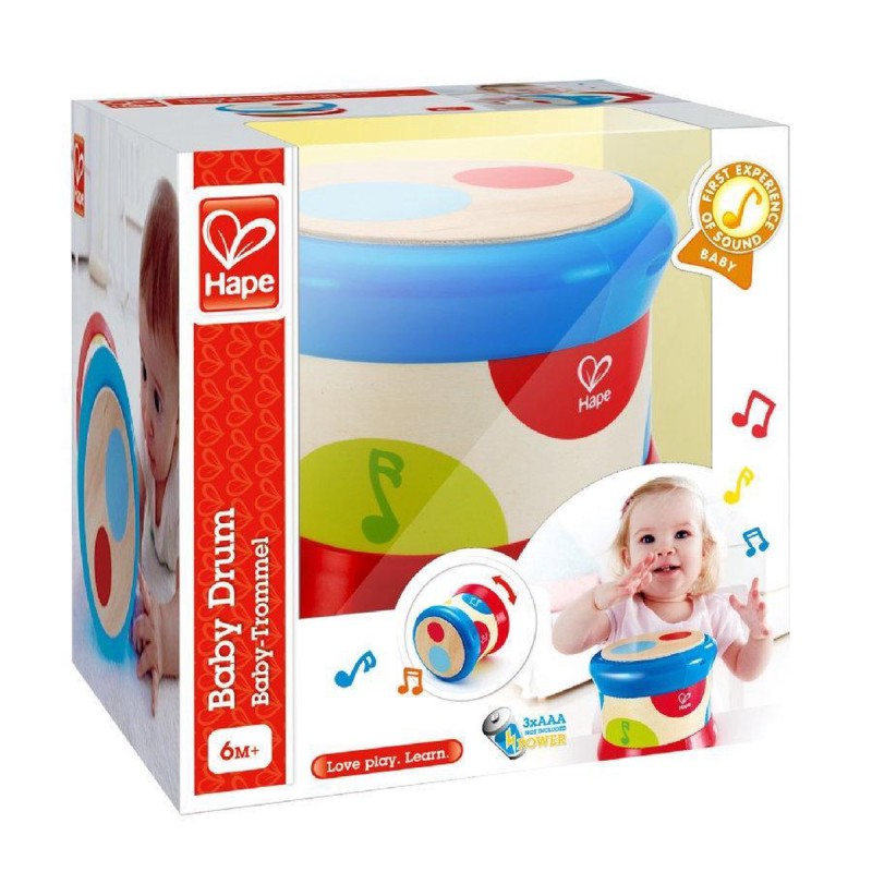 Baby Trommel met licht en geluid, Hape