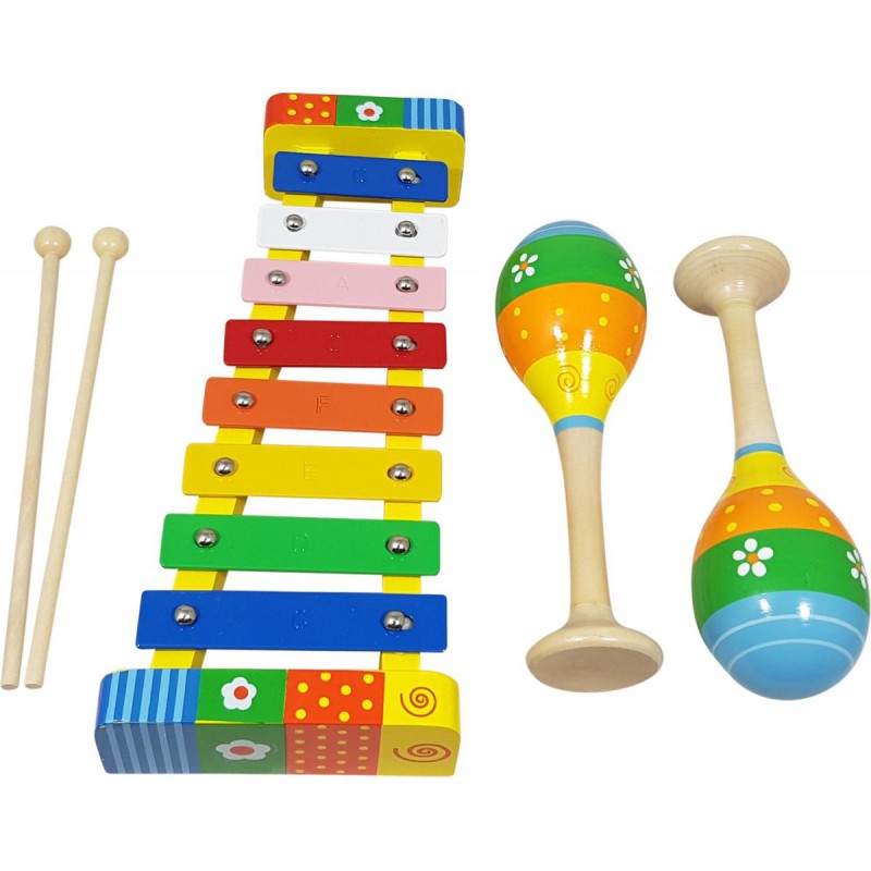 Muziekkist Xylofoon en Sambaballen