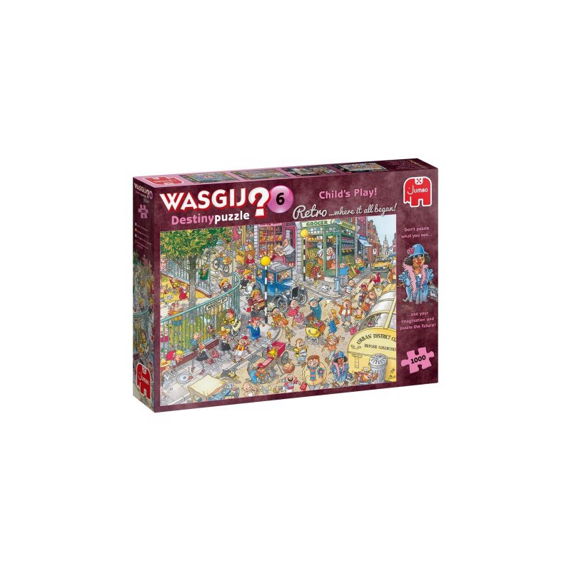Wasgij  Destiny Retro 6 Kinderspel 1000stukjes, 25015